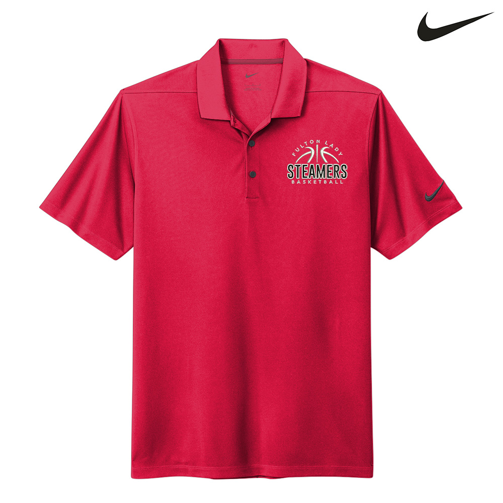 Fulton Girls BB Nike Dri-FIT Micro Pique 2.0 Polo Men-University Red