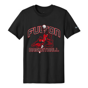 Fulton Girls BB Nike Swoosh Sleeve rLegend Tee Men-Black