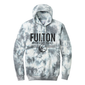 Fulton Girls BB Unisex Crystal Tie-Dye Pullover Hoodie-Grey