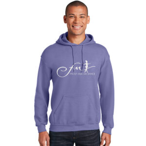 FM Dance Unisex Fleece Hooded Sweatshirt-Violet