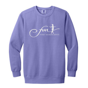 FM Dance Unisex Comfort Colors Garment-Dyed Fleece Crew-Violet