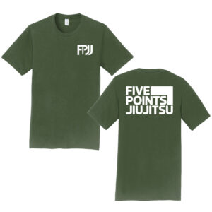 Five Point Jiu Jitsu Unisex Fan Favorite Short Sleeve Tee-Olive