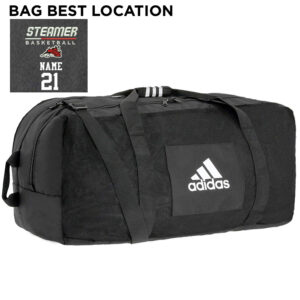 Steamer Boys Basketball Adidas Team Carry XL Duffle 35″ L X 19″ W X 17″ H- BLACK