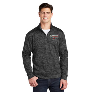 Steamer Boys Basketball Sport-Tek PosiCharge Electric Heather Fleece 1/4-Zip Pullover Men-Black Electric
