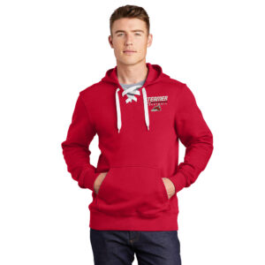 Steamer Boys Basketball Sport Tek Lace up pullover hooded sweatshirt Unisex-Red