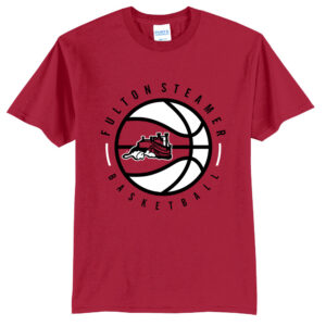 Steamer Boys Basketball Unisex Short Sleeve Tee-Red