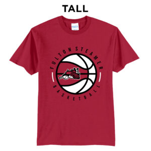 Steamer Boys Basketball Tall Short Sleeve Tee-Red