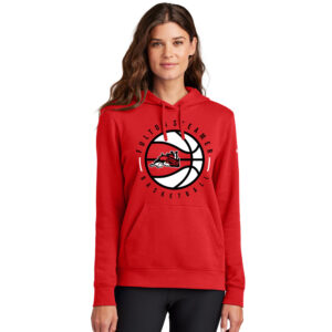 Steamer Boys Basketball Nike Women’s Club Fleece Sleeve Swoosh Pullover Hoodie-University Red