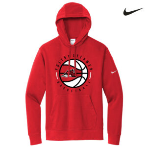 Steamer Boys Basketball Nike Club Fleece Sleeve Swoosh Pullover Hoodie Men-University Red