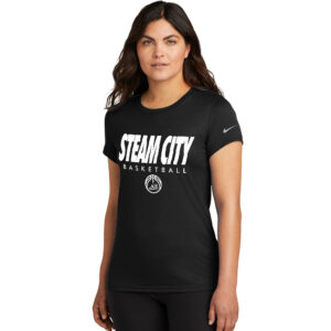 Steamer Boys Basketball Nike Women’s Swoosh Sleeve rLegend Tee-Black