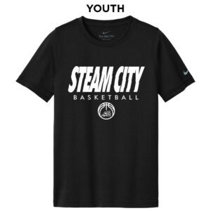 Steamer Boys Basketball Nike Youth Swoosh Sleeve rLegend Tee-Black