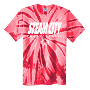 Steamer Boys Basketball Unisex Essential Tie-Dye Tee-Red