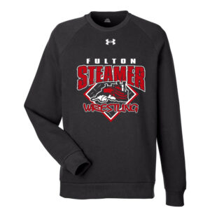 Fulton Wrestling Under Armour UA Rival Fleece Crewneck Sweatshirt-Black