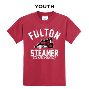 Fulton Wrestling Youth Short Sleeve Tee-Red