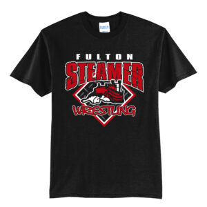 Fulton Wrestling Unisex Short Sleeve Tee-Black