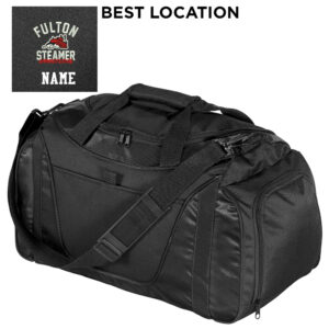 Fulton Wrestling Port Authority Small Two-Tone Duffel-Black/Black