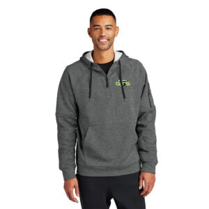 GTS Nike Therma-FIT Pocket 1/4-Zip Fleece Hoodie Men-Charcoal Heather