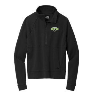 GTS New Era Ladies STS 1/2-Zip-Black