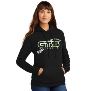 GTS Ladies Core Fleece Pullover Hooded Sweatshirt-Black