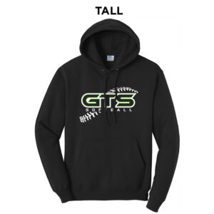 GTS TALL Classic Pullover Hooded Sweatshirt-Black