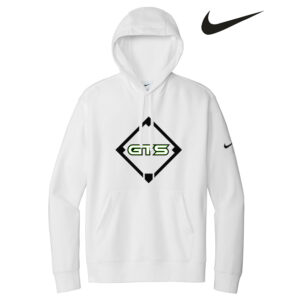 GTS Nike Club Fleece Sleeve Swoosh Pullover Hoodie-White