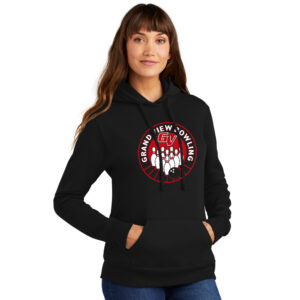GV Bowling Ladies Core Fleece Pullover Hooded Sweatshirt-Black