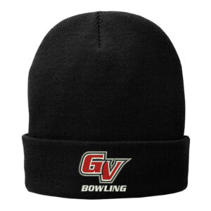 GV Bowling Fleece Lined Knit stocking  Cap-Black