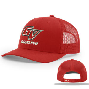 GV Bowling Richardson Pro Mesh Adjustable Trucker Cap Solid-Red