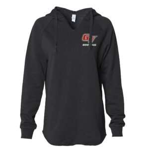 GV Bowling Independent Trading Co. – Women’s Lightweight California Wave Wash Hooded Sweatshirt-Black