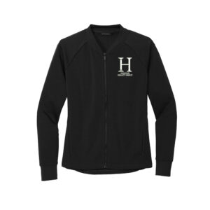 Horizon Realty Group MERCER and METTLE Women’s Double-Knit Bomber-Black