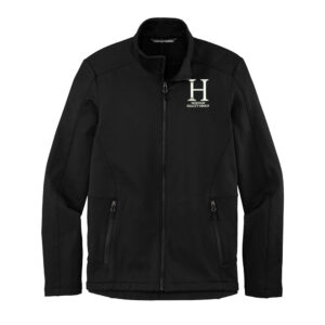 Horizon Realty Group Port Authority Men Grid Fleece Jacket-Black