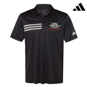 Heart Shot Ministry Adidas 3-Stipes chest polo men-Black/White