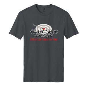Heart Shot Unisex Premium Short Sleeve Tee-Charcoal