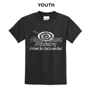 Heart Shot Ministry Youth Short Sleeve Tee-Black