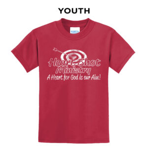 Heart Shot Ministry  Youth Short Sleeve Tee-Red