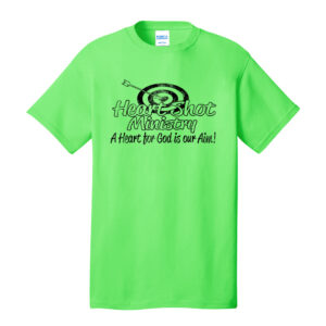 Heart Shot Ministry Unisex Basic Short Sleeve Tee-neon Green
