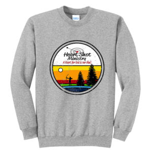 Heart Shot Ministry  Unisex Fleece Crewneck Sweatshirt-Athletic Heather