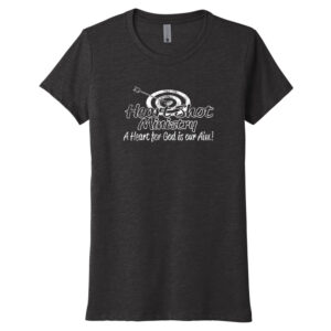 Heart Shot Ministry Next Level Women Triblend Tee-Vintage Black