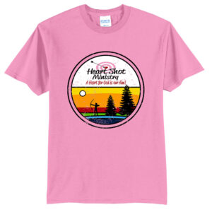 Heart Shot Ministry Unisex Short Sleeve Tee-Candy Pink