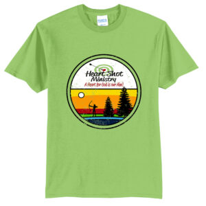 Heart Shot Ministry Unisex Short Sleeve Tee-Lime