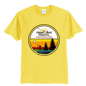 Heart Shot Ministry Unisex Short Sleeve Tee-Yellow