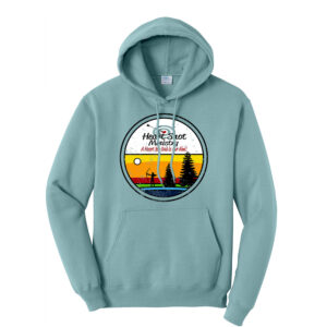 Heart Shot Ministry Unisex Classic Core weight Cozy Pullover Hooded Sweatshirt-Stonewashed Blue