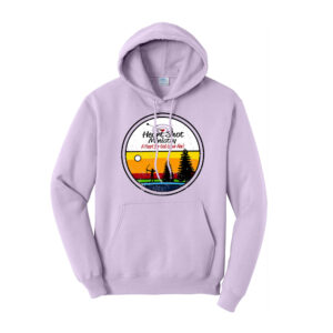 Heart Shot Ministry Unisex Classic Core weight Cozy Pullover Hooded Sweatshirt-Lavender