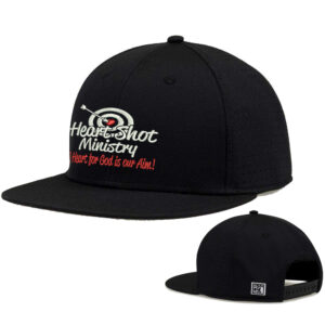 Heart Shot Ministry The Game Perforated GameChanger Snapback Cap-Black