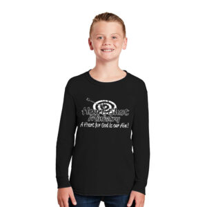 Heart Shot Ministry Youth Cotton Long Sleeve Tee-Black