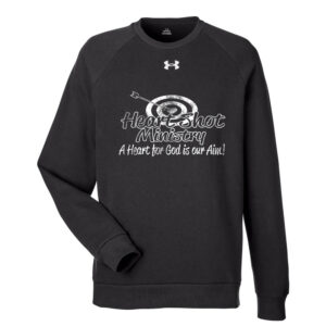 Heart Shot Ministry Under Armour UA Rival Fleece Crewneck Sweatshirt Adult-Black