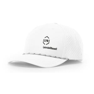 LYB Clinton Richardson Laser PERF Performance Rope Cap-White/White/Black