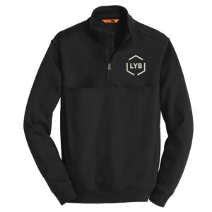LYB Clinton CornerStone Men 1/2-Zip Job Shirt-Black