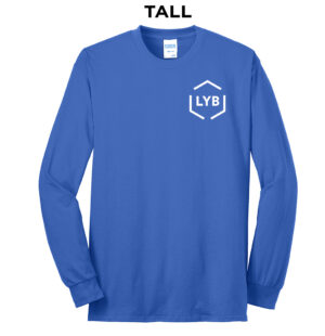LYB Clinton Tall Cotton Long Sleeve Tee-Royal