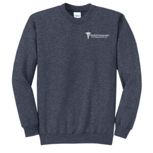 MA of Maq Employee Unisex Fleece Crewneck sweatshirt-Heather Navy